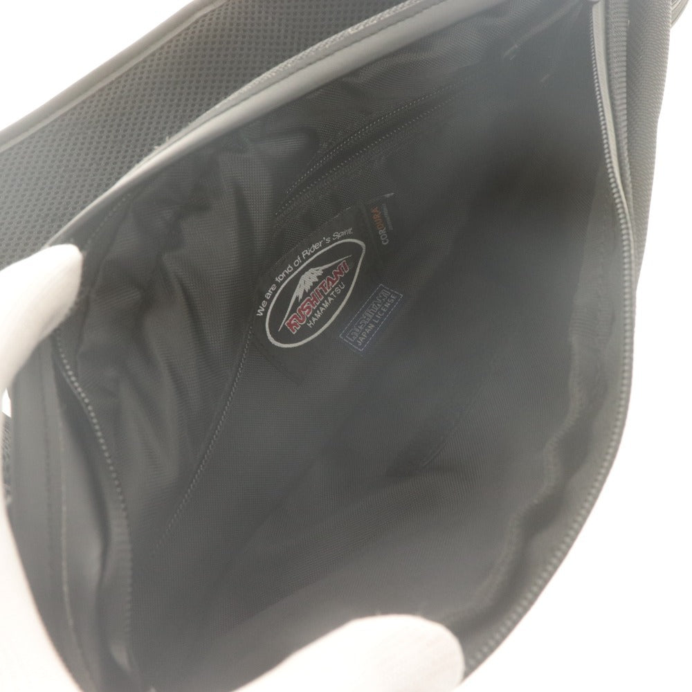 ■ KUSHITANI K-3603 One Shoulder Bag, approx. 3.9L, Motorcycle Gear, Men's, Women's, with Rain Cover, Black