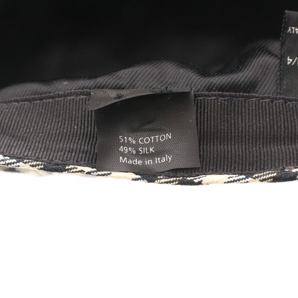 ■ トムフォード ハンチング 帽子 チェック メンズ 58 M ブラック ベージュ