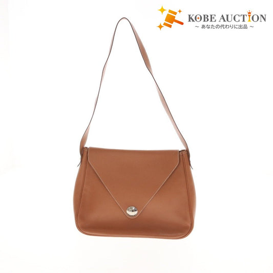 ■ Hermès Christine Shoulder Bag, Brown, Men's/Women's, with Pouch