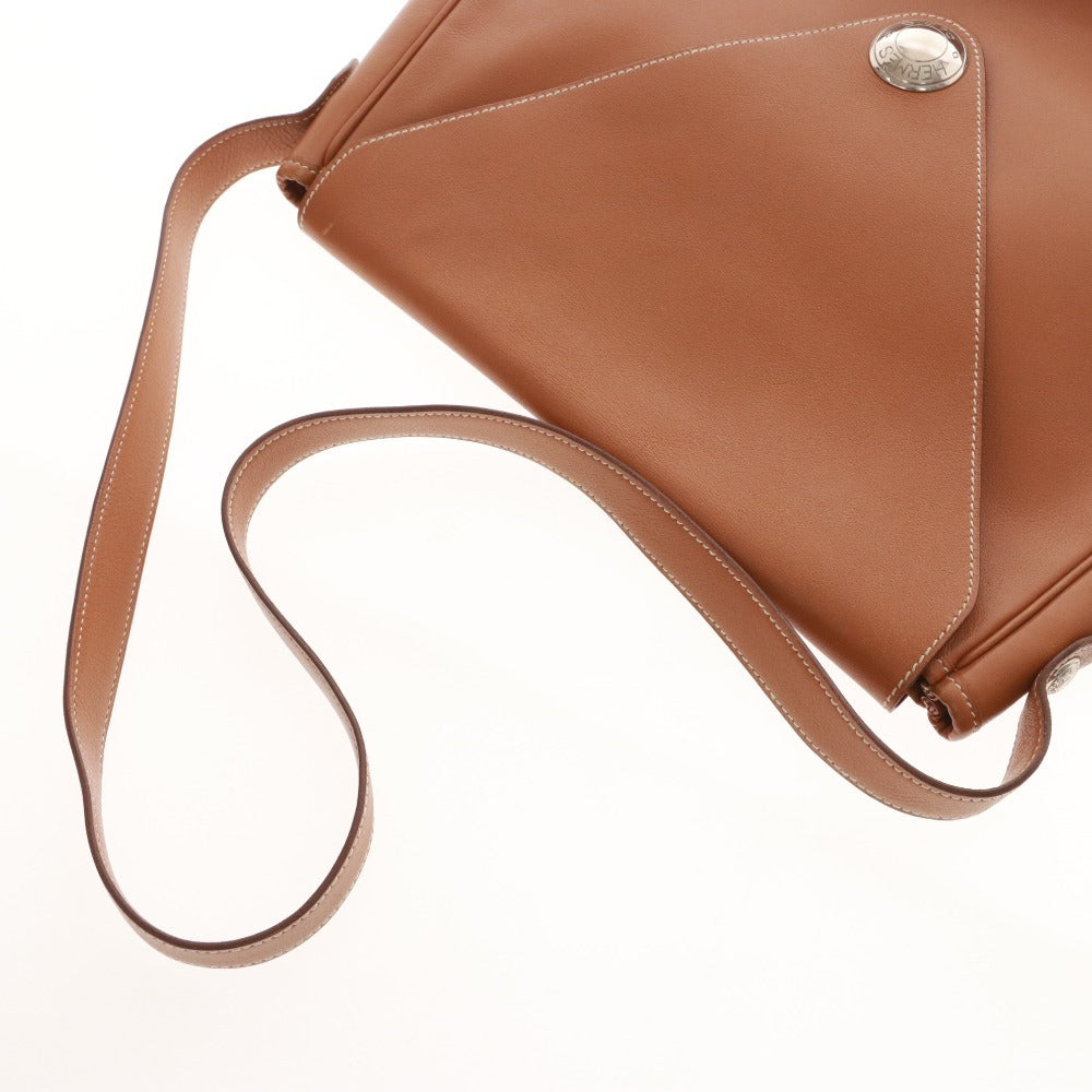 ■ Hermès Christine Shoulder Bag, Brown, Men's/Women's, with Pouch