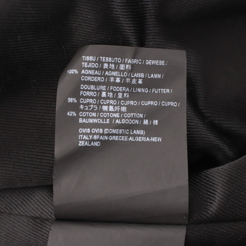 ■ サンローランパリ モーターサイクルレザージャケット ライダース アウター メンズ 44 (S相当) ブラック