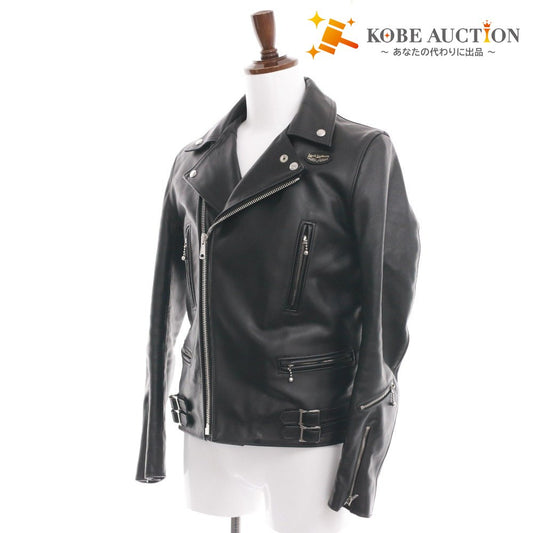 ■ ルイスレザー Lewis Leathers レザージャケット 長袖 ライトニング ホースハイド イギリス製 ライダース メンズ 38 ブラック