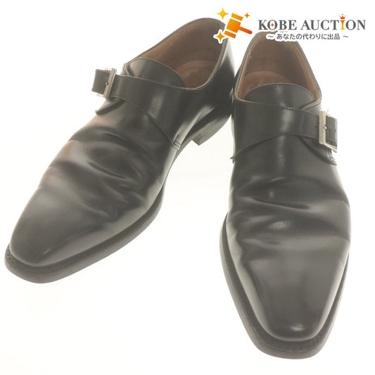 ■ CROCKETT&JONES クロケット＆ジョーンズ ドレスシューズ 靴 モンクトン シングルモンク レザー メンズ 6 1/2 （25cm相当） ブラック