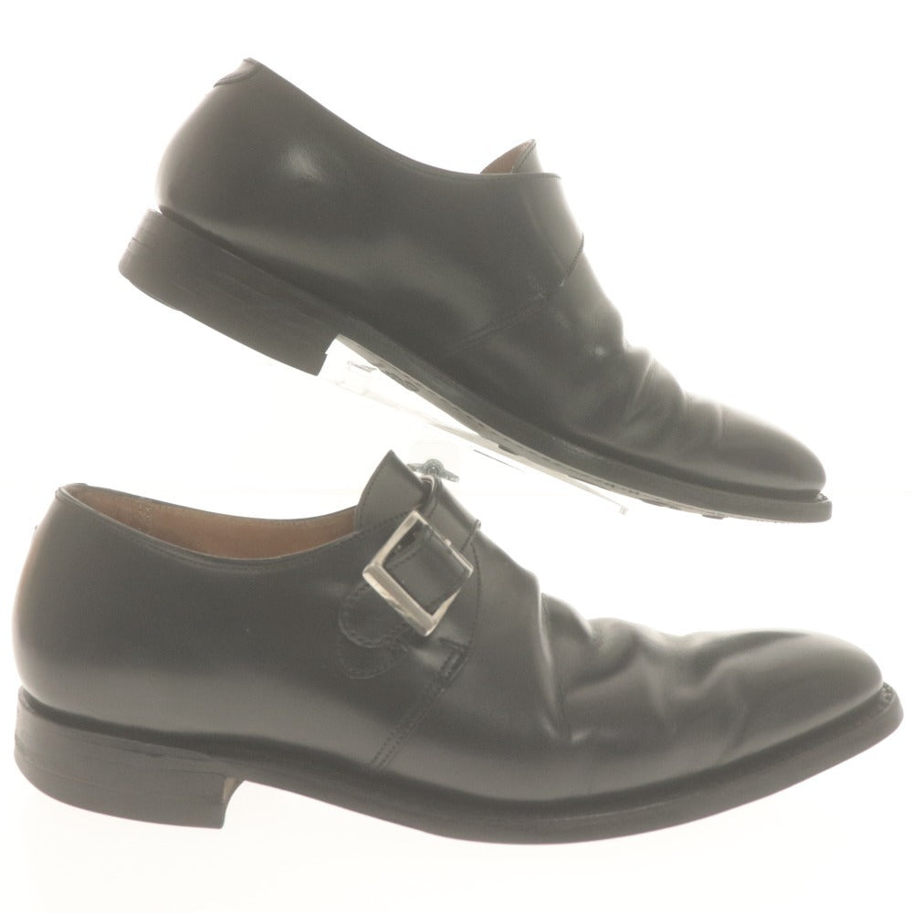 ■ CROCKETT&JONES Dress shoes Monxton Single Monk Leather Men's 6 1/2 (approx. 25cm) Black