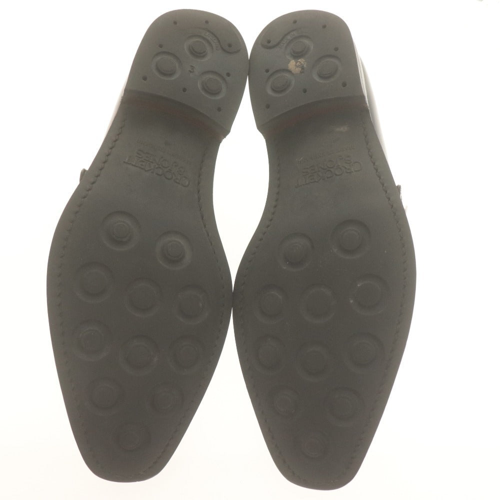 ■ CROCKETT&JONES Dress shoes Monxton Single Monk Leather Men's 6 1/2 (approx. 25cm) Black