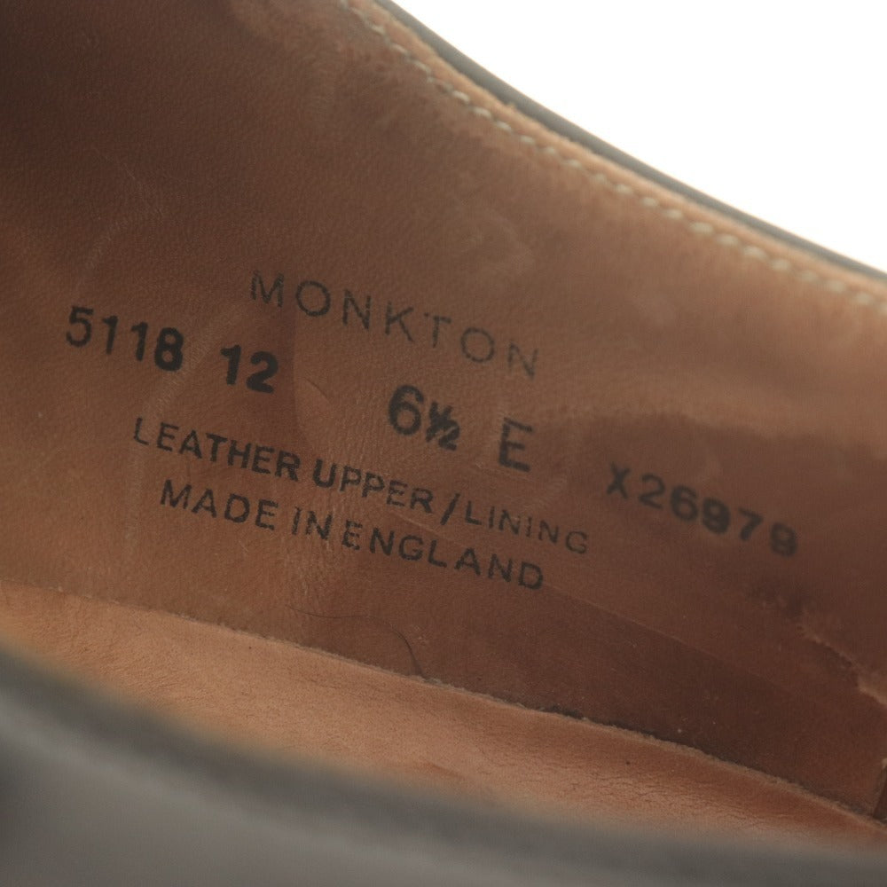 ■ CROCKETT&JONES Dress shoes Monxton Single Monk Leather Men's 6 1/2 (approx. 25cm) Black