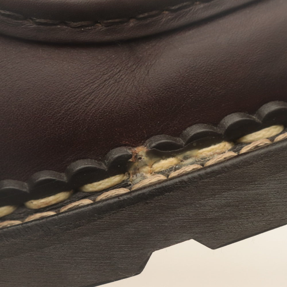■ Paraboot Tyrolean Shoes Leather Michael 715612 Men's 40 (equivalent to 24.5~25cm) Cafe/Dark Brown With Box and Bag