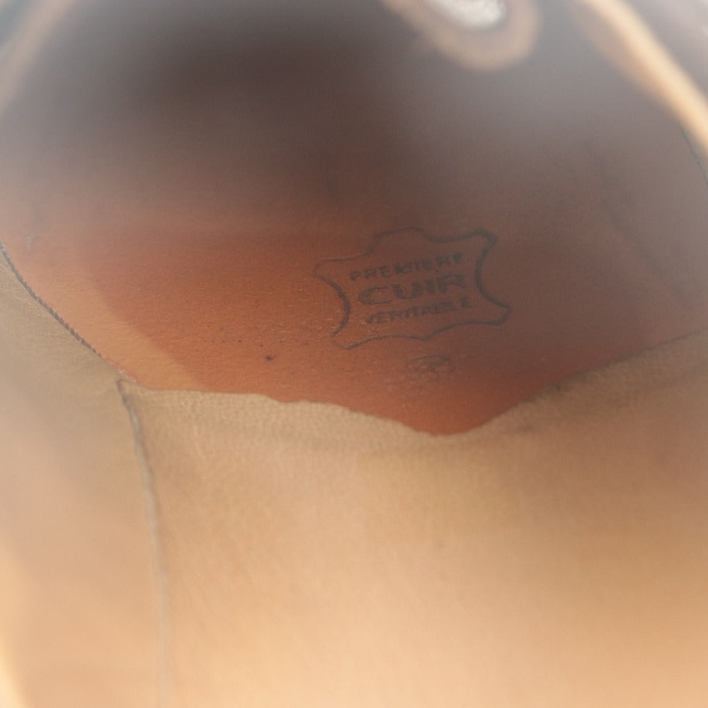 ■ Paraboot Tyrolean Shoes Leather Michael 715612 Men's 40 (equivalent to 24.5~25cm) Cafe/Dark Brown With Box and Bag