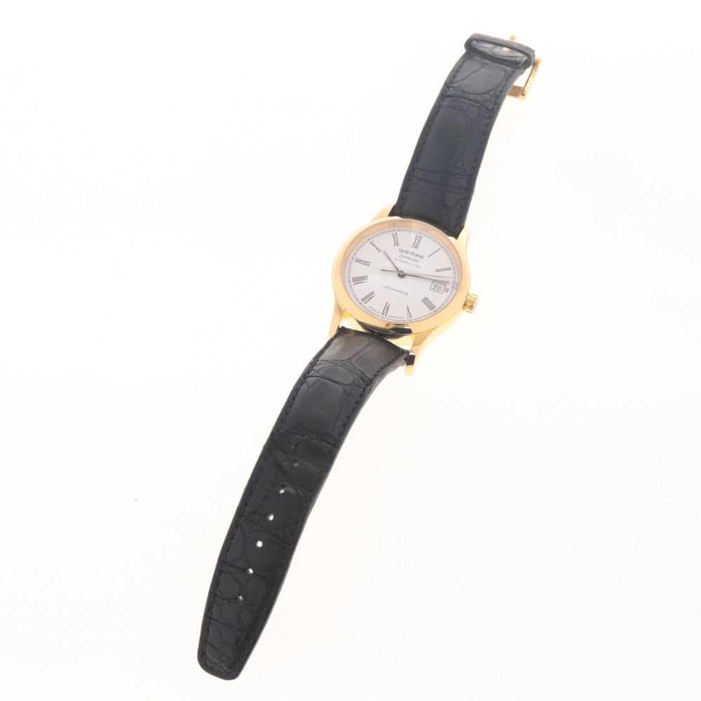 ■ Wempe Wristwatch Zeitmeister 380253 Glashütte Automatic Germany Gold Plated Men's Gold Working (Repaired)