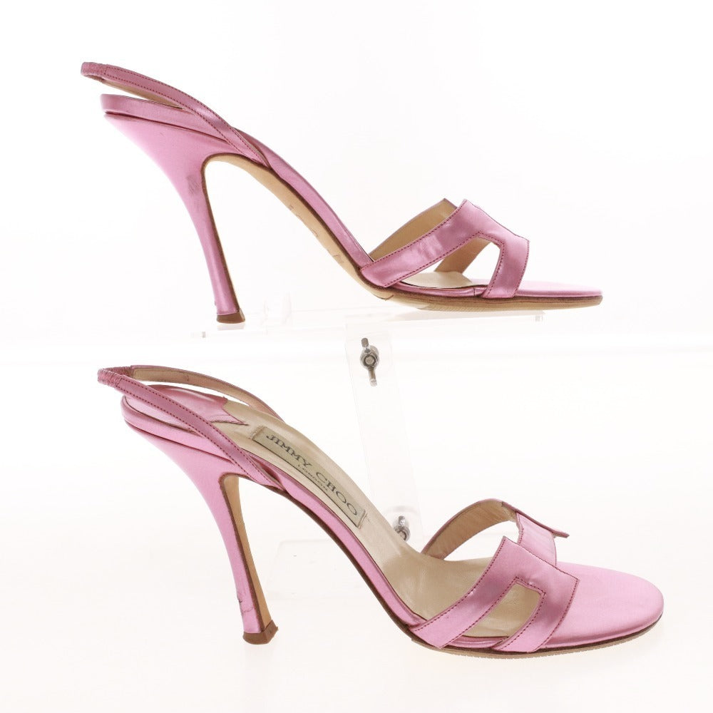■ Jimmy Choo sandals, high heels, women's, size 37 (equivalent to 24cm), pink