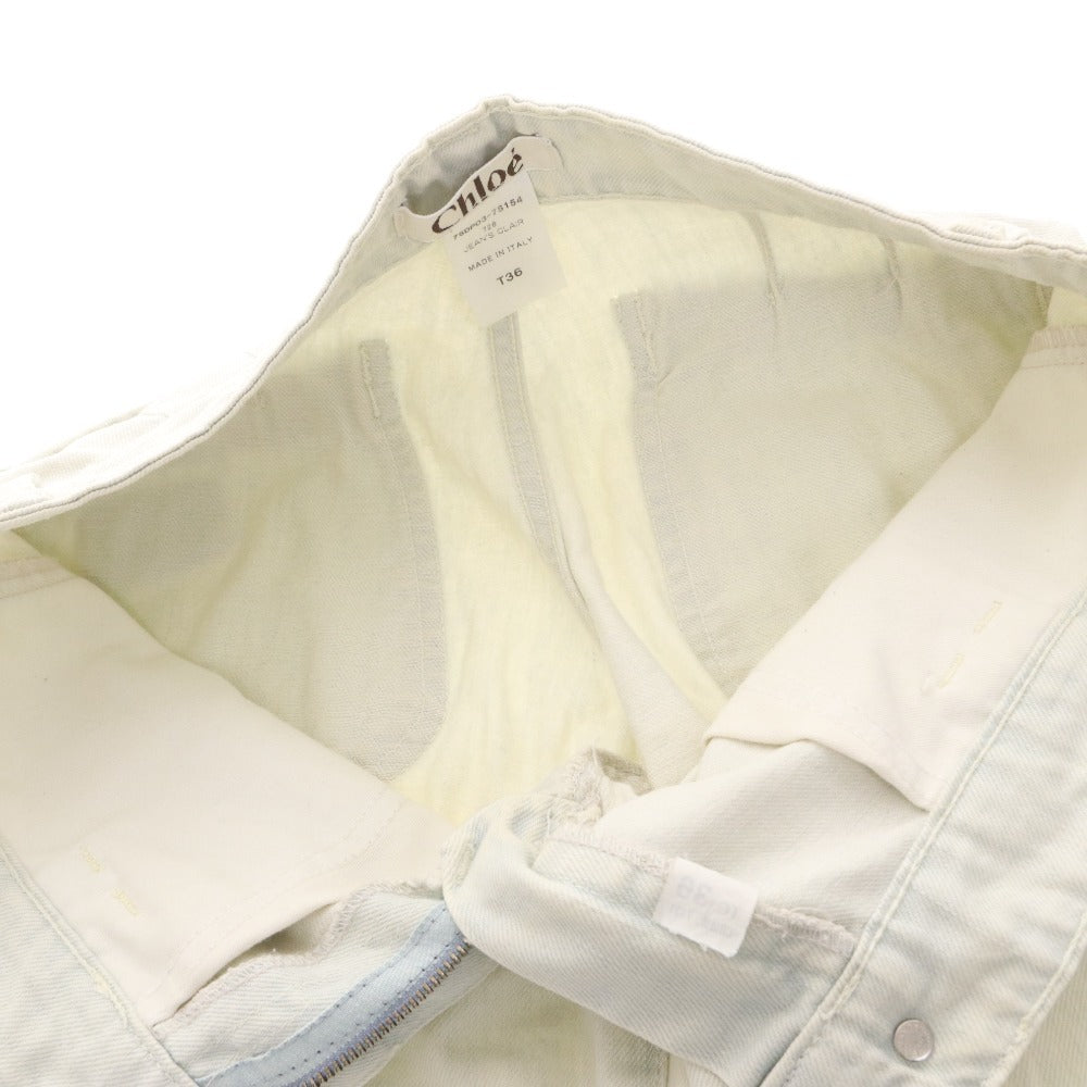 ■ Chloe denim pants, jeans, bottoms, women's, size 36 (equivalent to S), light blue