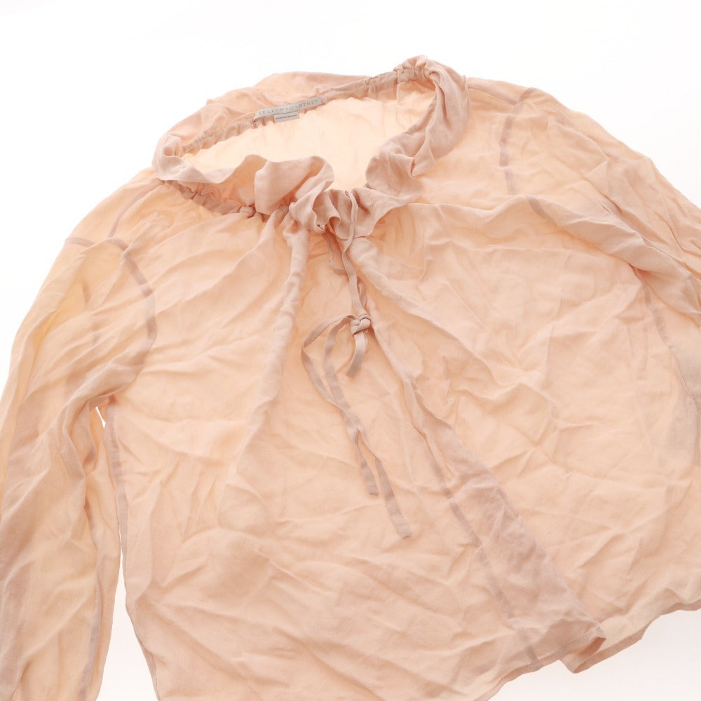 ■ Stella McCartney blouse, long sleeves, ruffle top, women's, size 34 (equivalent to M), pink