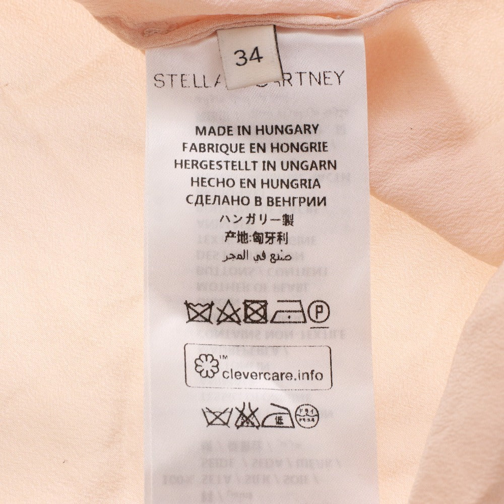 ■ Stella McCartney blouse, long sleeves, ruffle top, women's, size 34 (equivalent to M), pink