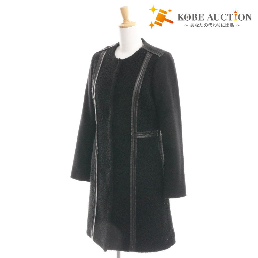 ■ トリーバーチ コート アウター ノーカラー レディース 2 （M相当） ブラック