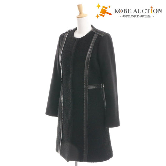 ■ トリーバーチ コート アウター ノーカラー レディース 2 （M相当） ブラック