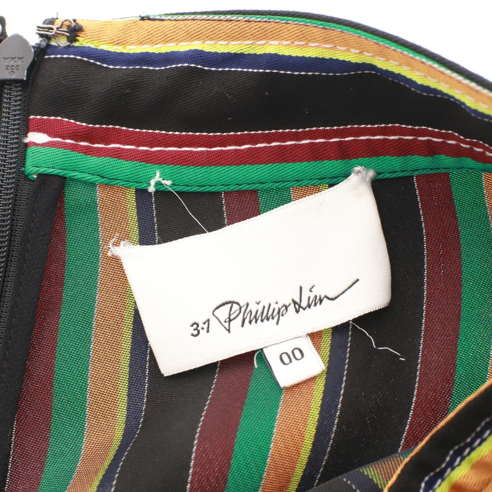 ■ 3.1 Phillip Lim Skirt Bottoms Long Multi-Stripe Women's 00 (equivalent to XXS) Black Green Yellow Red