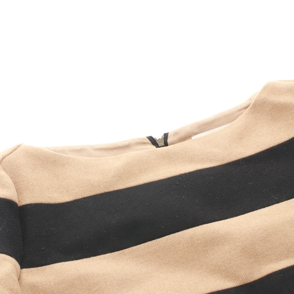 ■ ステラマッカートニー プルオーバー 長袖 トップス ボーダー レディース 38 ブラック ブラウン