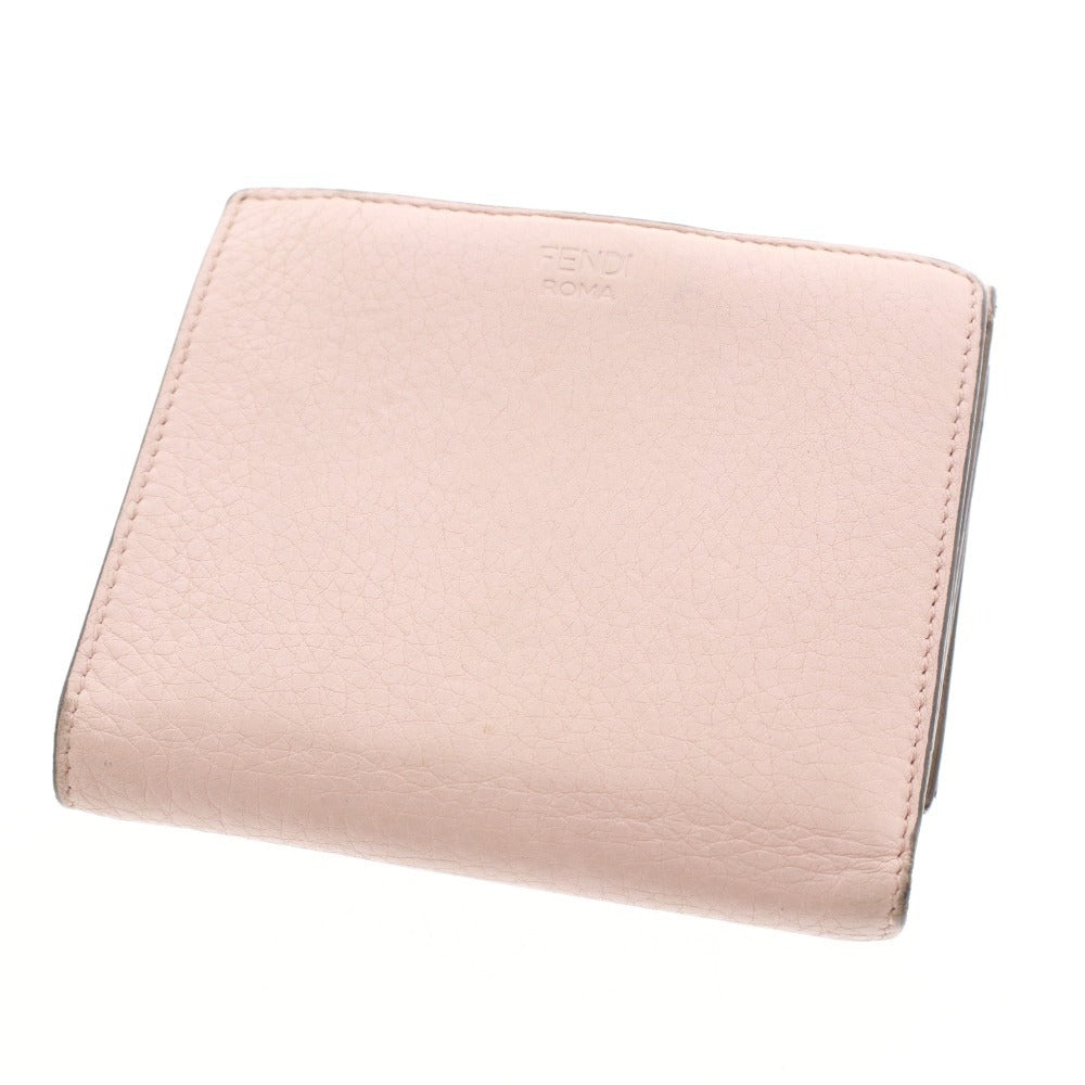 ■ Fendi Peekaboo Bifold Wallet for Women, Pink and Brown