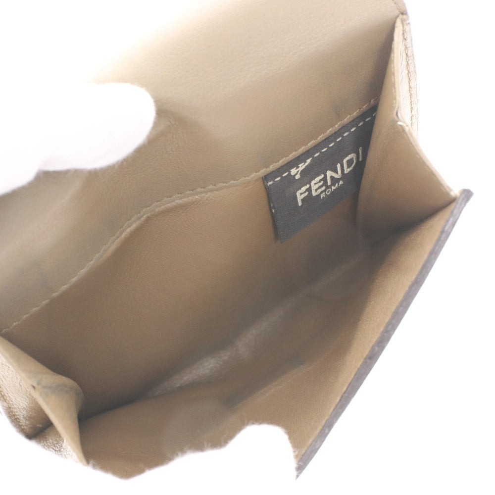 ■ Fendi Peekaboo Bifold Wallet for Women, Pink and Brown