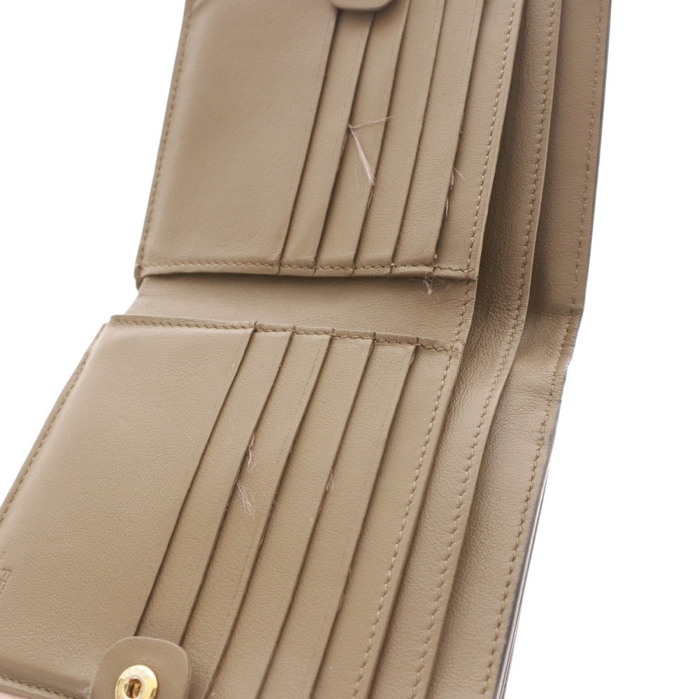 ■ Fendi Peekaboo Bifold Wallet for Women, Pink and Brown