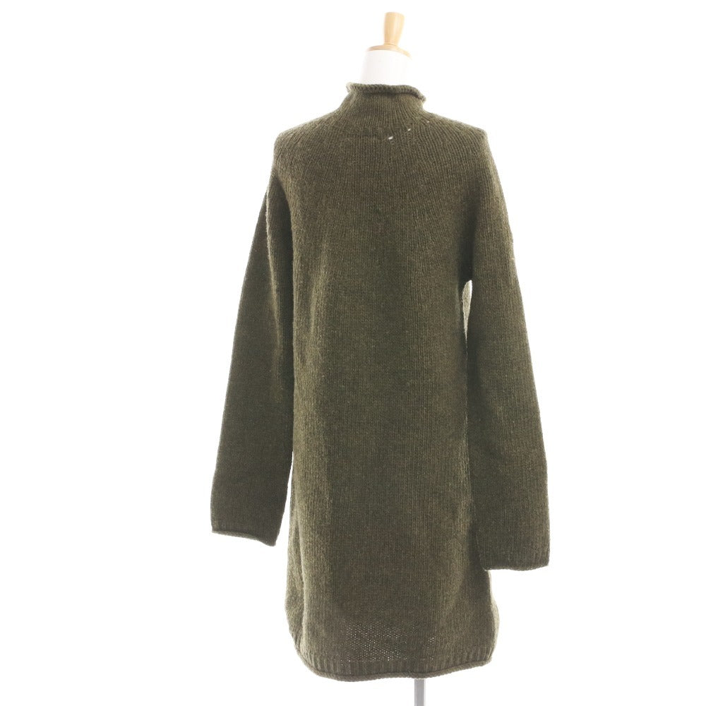■ Acne Studios Knit Dress, High Neck, Women's, Size S, Khaki
