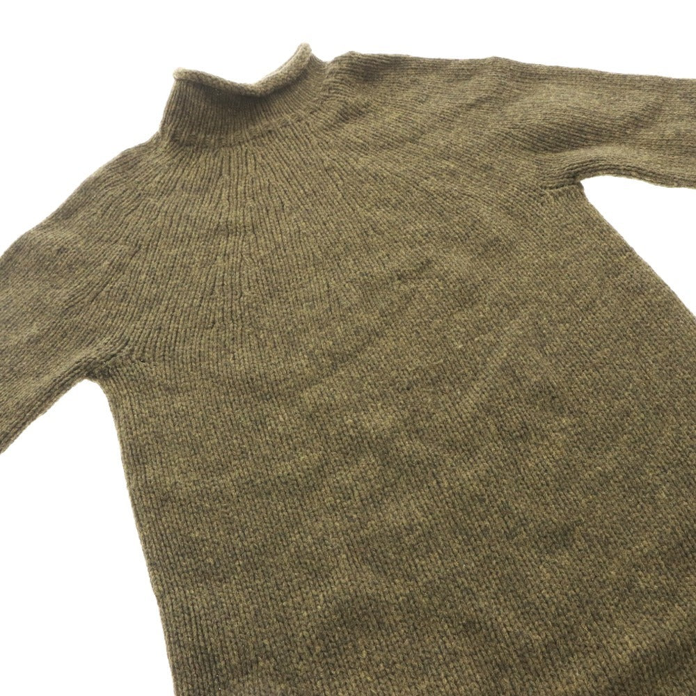 ■ Acne Studios Knit Dress, High Neck, Women's, Size S, Khaki