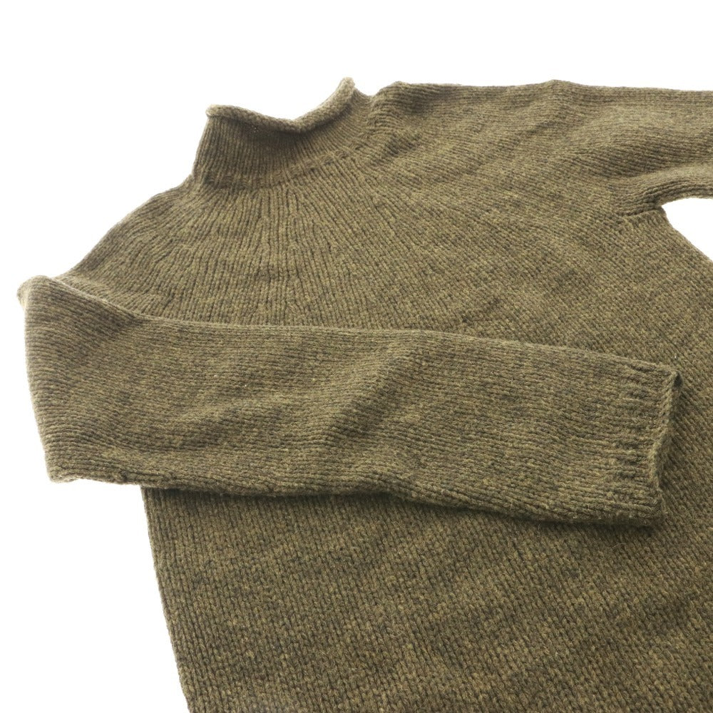 ■ Acne Studios Knit Dress, High Neck, Women's, Size S, Khaki