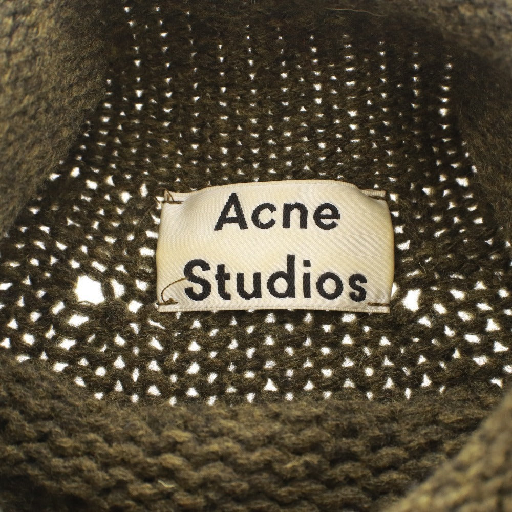 ■ Acne Studios Knit Dress, High Neck, Women's, Size S, Khaki