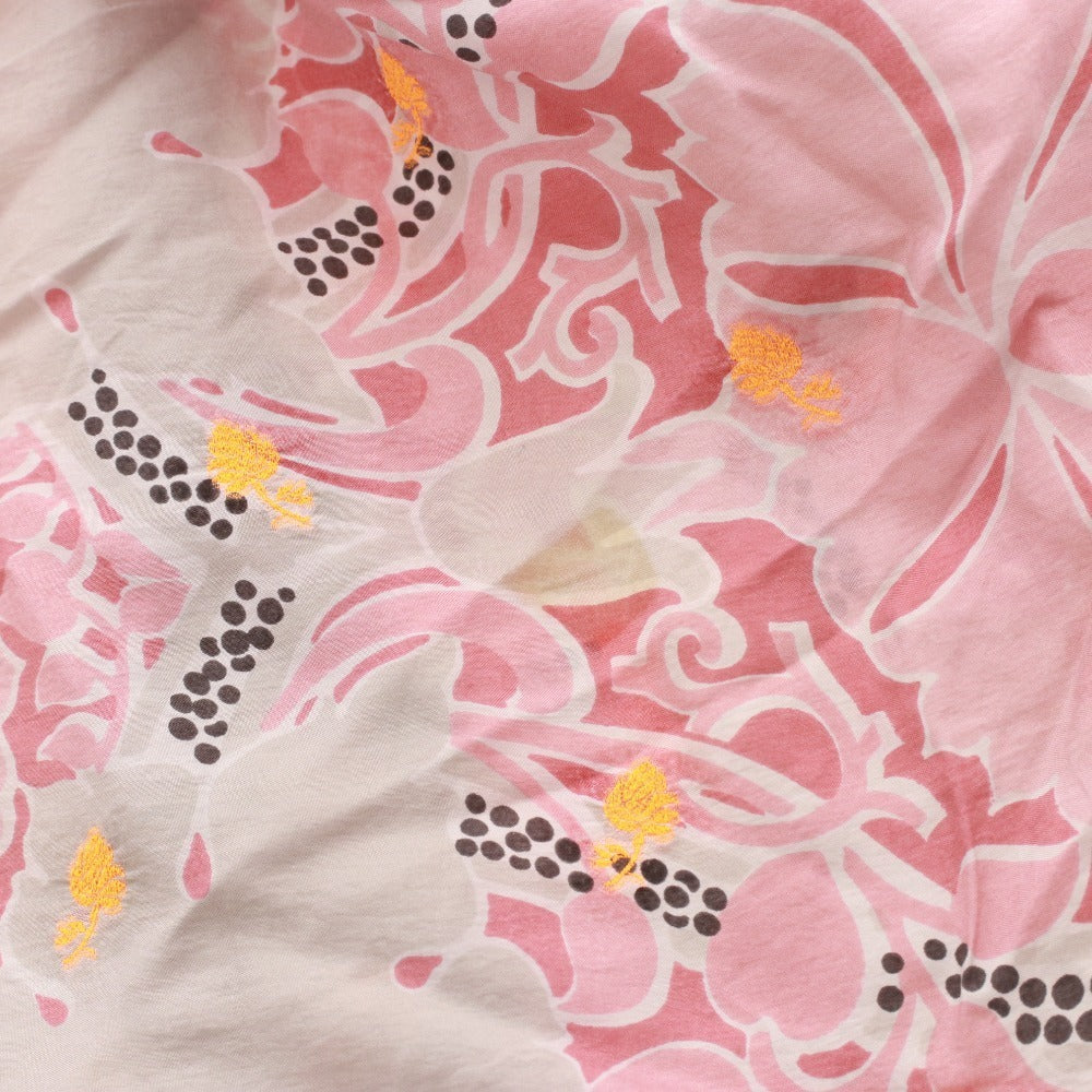 ■ Stella McCartney cami dress top and bottoms floral print women's size 2 pink gray