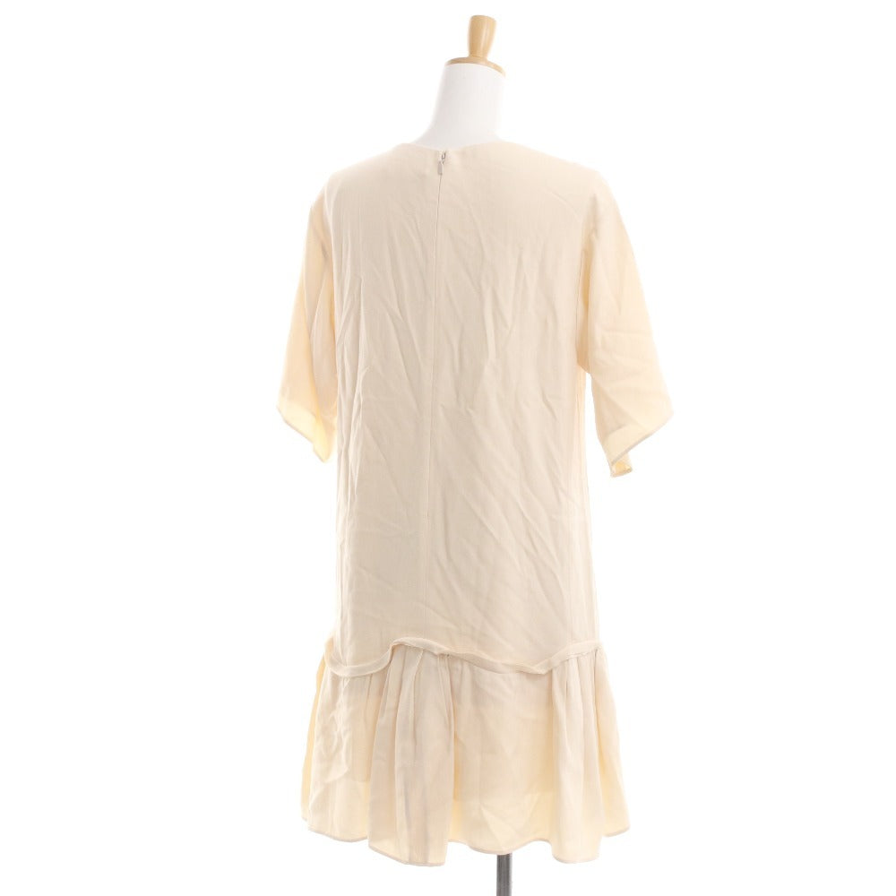 ■ Chloe short-sleeved dress, top and bottoms, women's size 34 (equivalent to S), beige