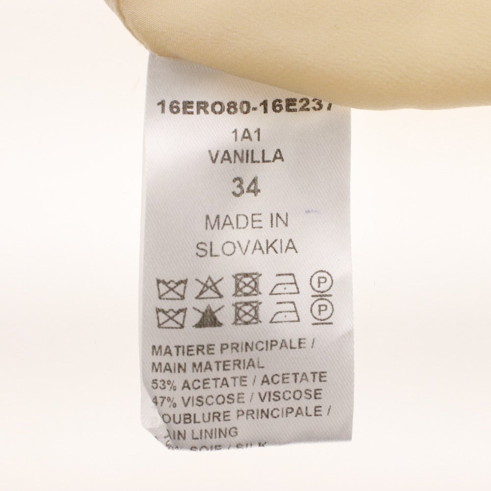 ■ Chloe short-sleeved dress, top and bottoms, women's size 34 (equivalent to S), beige