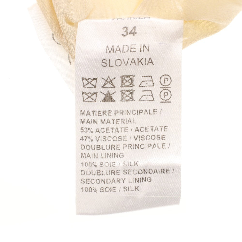 ■ Chloe short-sleeved dress, top and bottoms, women's size 34 (equivalent to S), beige