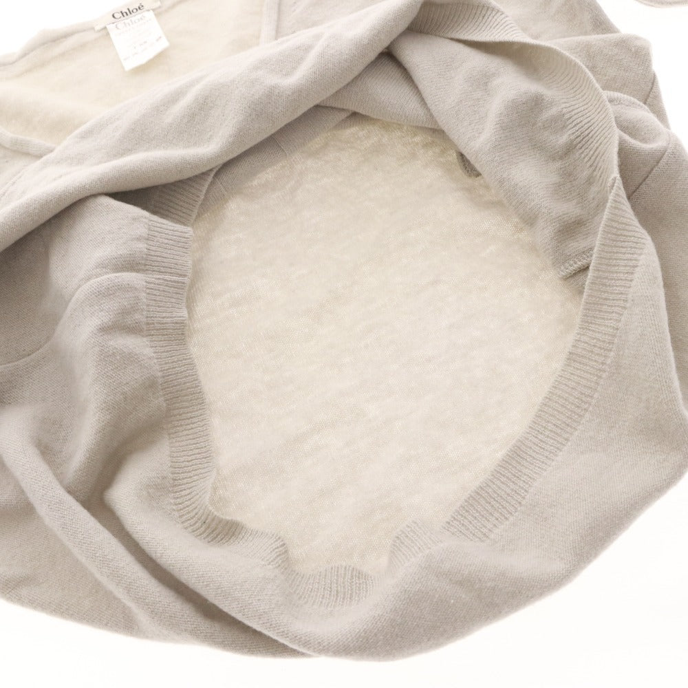 ■ Chloe sweater top, V-neck, women's, XS, gray