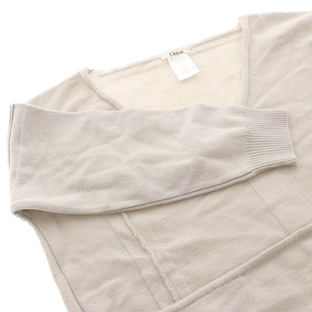 ■ Chloe sweater top, V-neck, women's, XS, gray