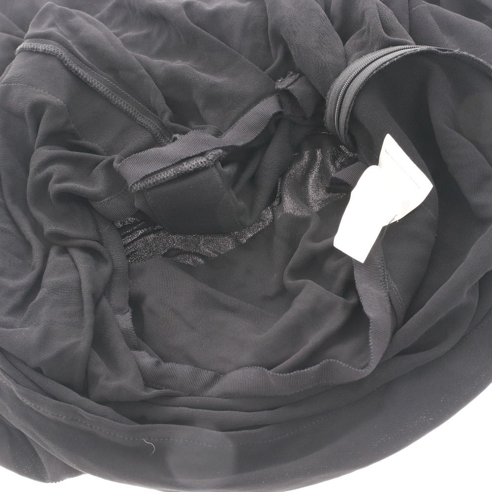 Balenciaga One-Piece Dress, Short Sleeve, Top and Bottoms, Waist-Trimmed, Women's, Size 36 (Equivalent to XS), Black