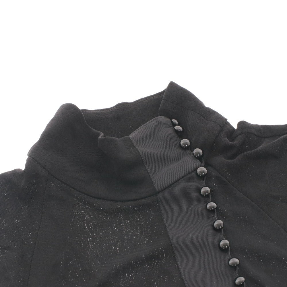 Balenciaga One-Piece Dress, Short Sleeve, Top and Bottoms, Waist-Trimmed, Women's, Size 36 (Equivalent to XS), Black