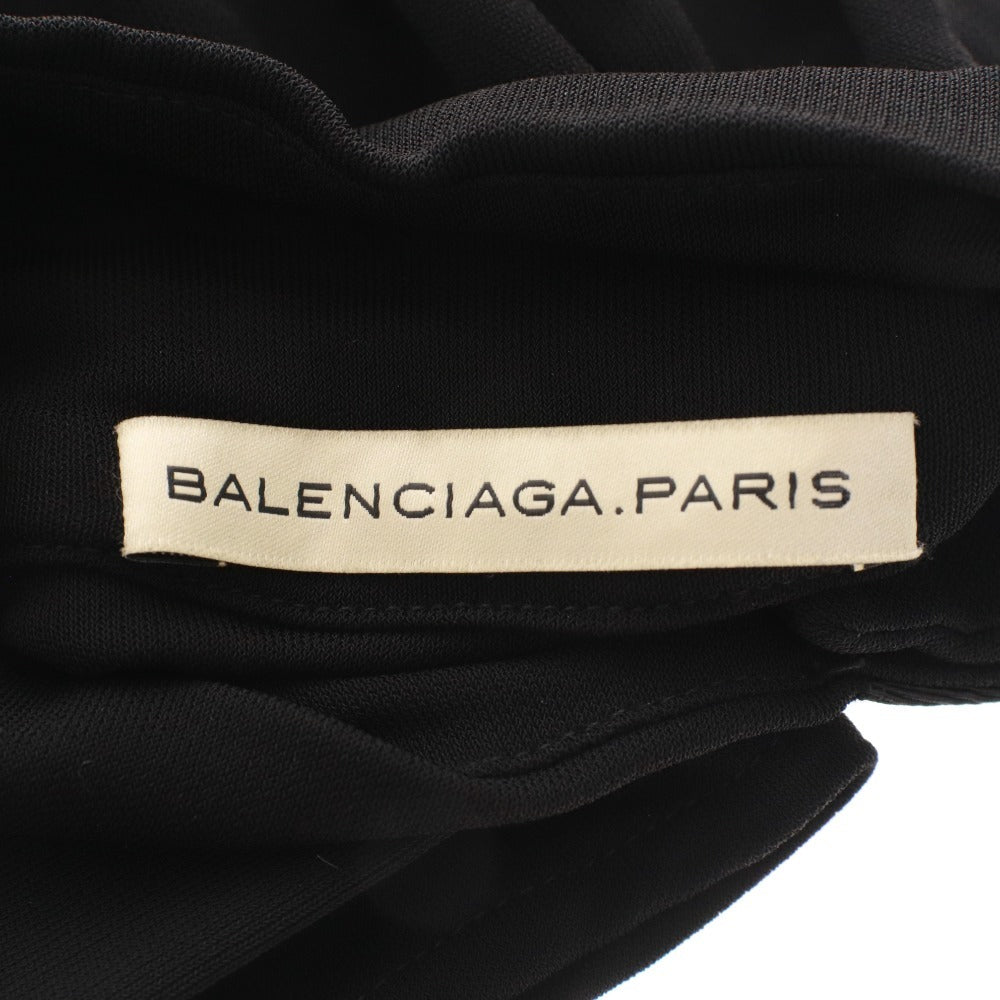 Balenciaga One-Piece Dress, Short Sleeve, Top and Bottoms, Waist-Trimmed, Women's, Size 36 (Equivalent to XS), Black