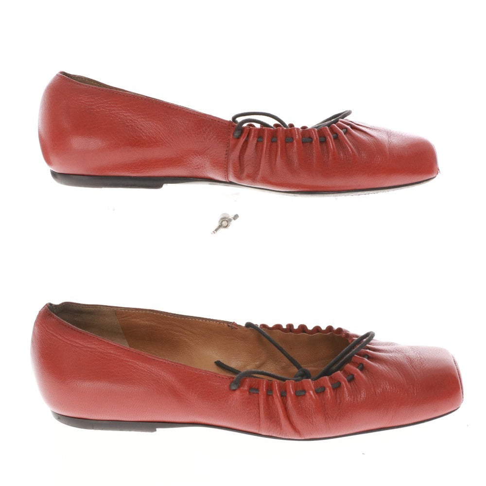 ■ Dries Van Noten flat shoes, women's size 37 (equivalent to 24cm), reddish brown, with box