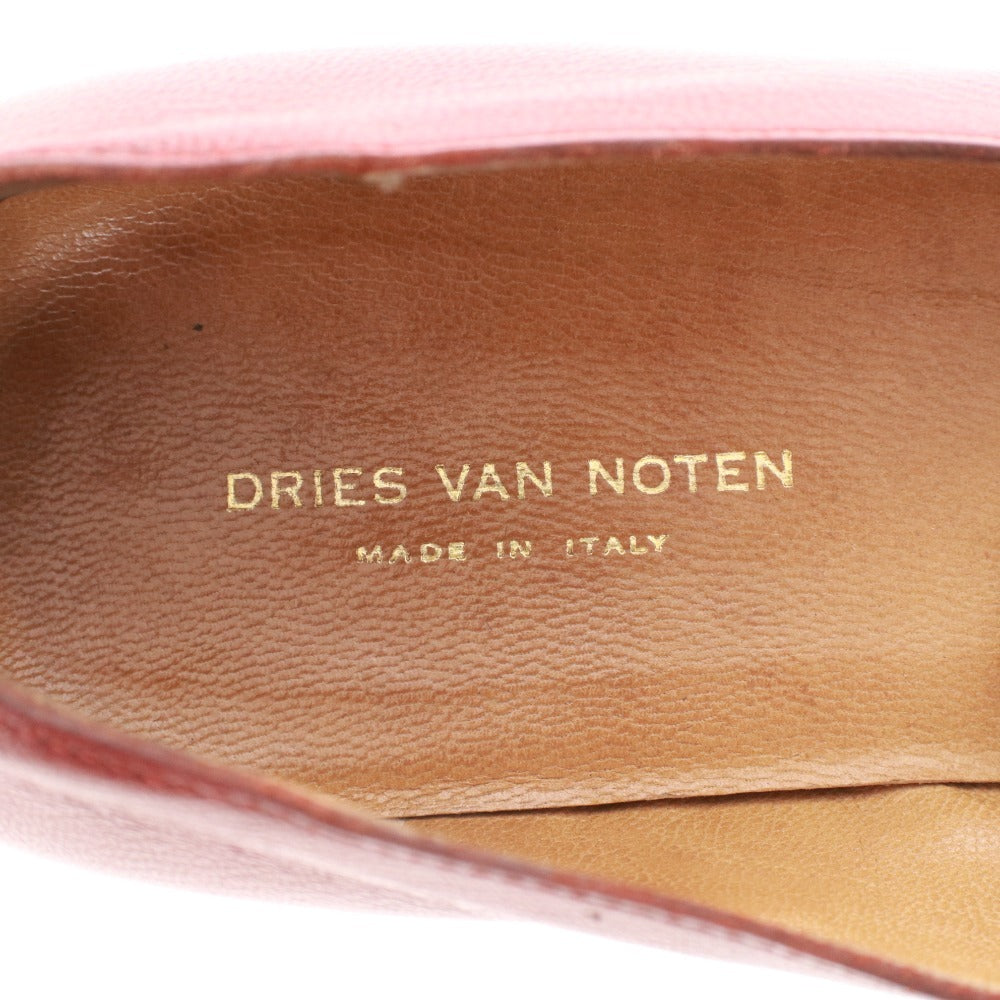 ■ Dries Van Noten flat shoes, women's size 37 (equivalent to 24cm), reddish brown, with box