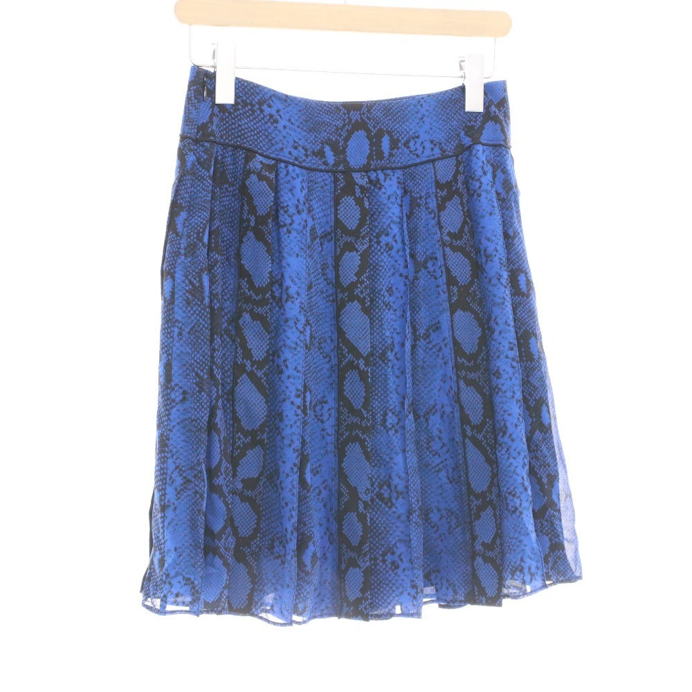 ■ プロエンザスクーラー スカート ボトムス パイソン ひざ丈 レディース 0 （XS相当） ブルー タグ付き 未使用