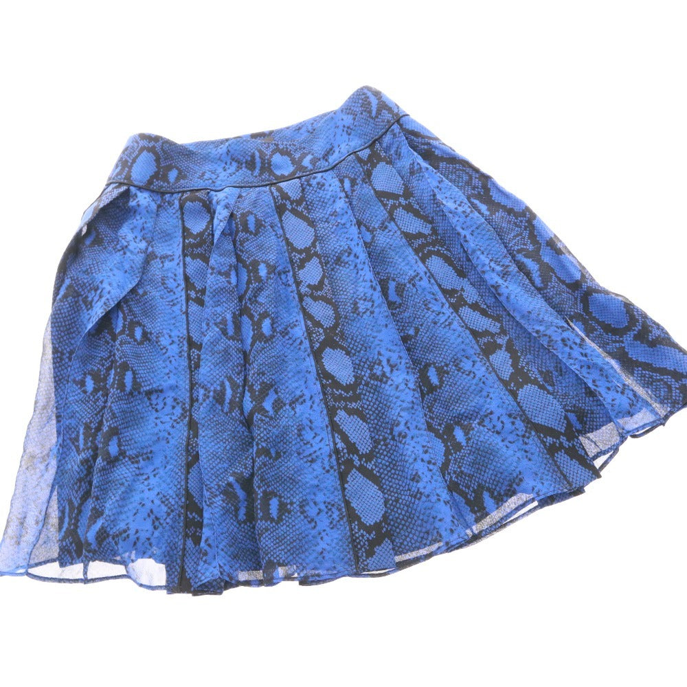 ■ プロエンザスクーラー スカート ボトムス パイソン ひざ丈 レディース 0 （XS相当） ブルー タグ付き 未使用