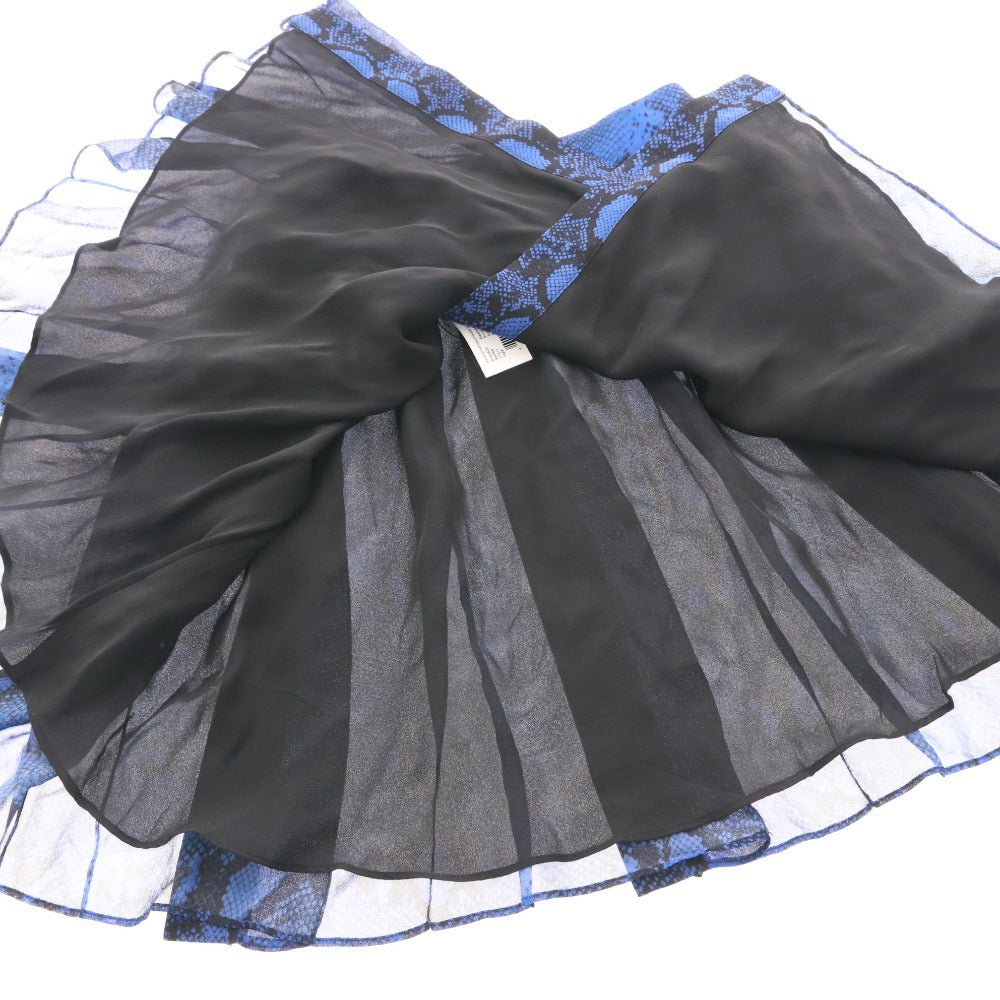 ■ プロエンザスクーラー スカート ボトムス パイソン ひざ丈 レディース 0 （XS相当） ブルー タグ付き 未使用