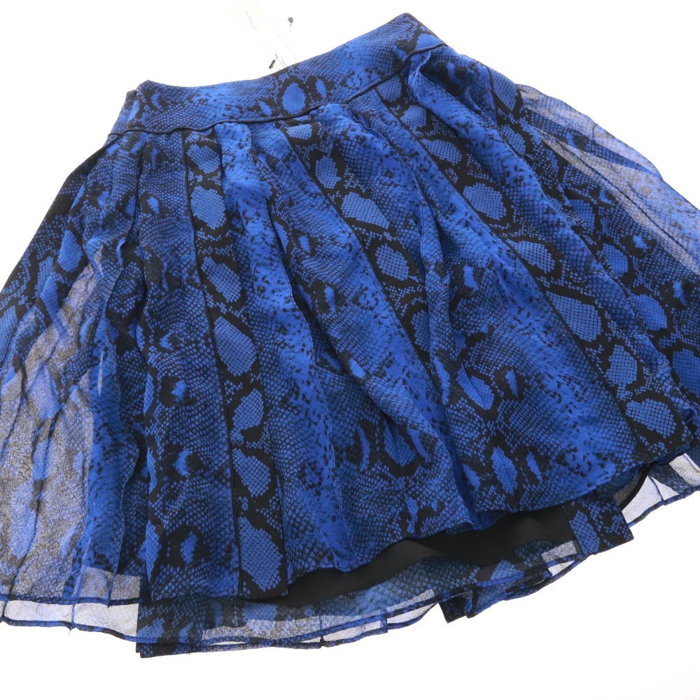 ■ プロエンザスクーラー スカート ボトムス パイソン ひざ丈 レディース 0 （XS相当） ブルー タグ付き 未使用