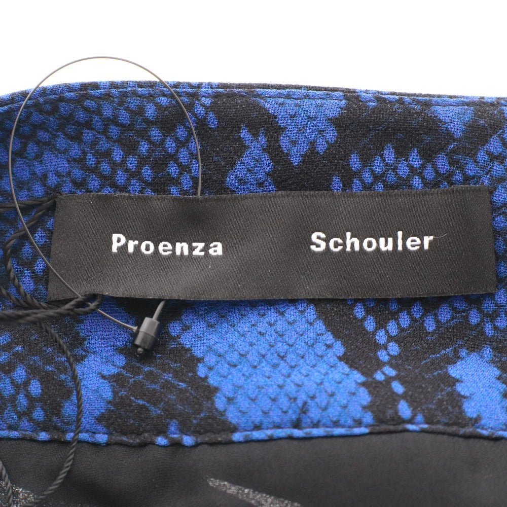 ■ プロエンザスクーラー スカート ボトムス パイソン ひざ丈 レディース 0 （XS相当） ブルー タグ付き 未使用