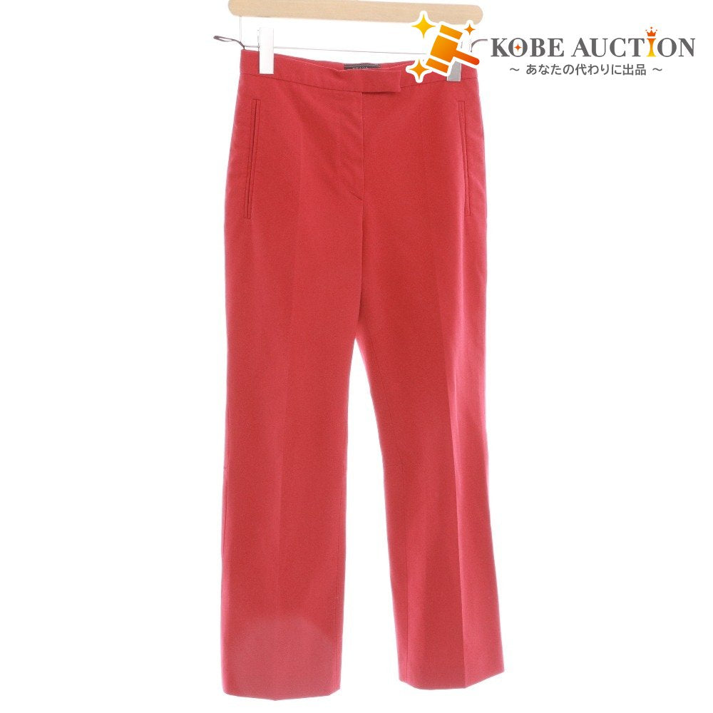 ■ プラダ パンツ ボトムス センタープレス レディース 38 （M相当） レッド
