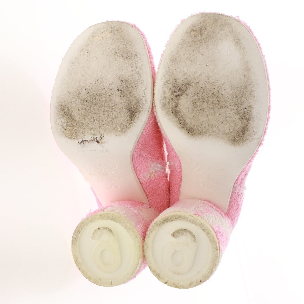 ■ エムエムシックス メゾンマルジェラ ショートブーツ 靴 レディース 36 1/2 （23.5cm相当） ピンク ホワイト