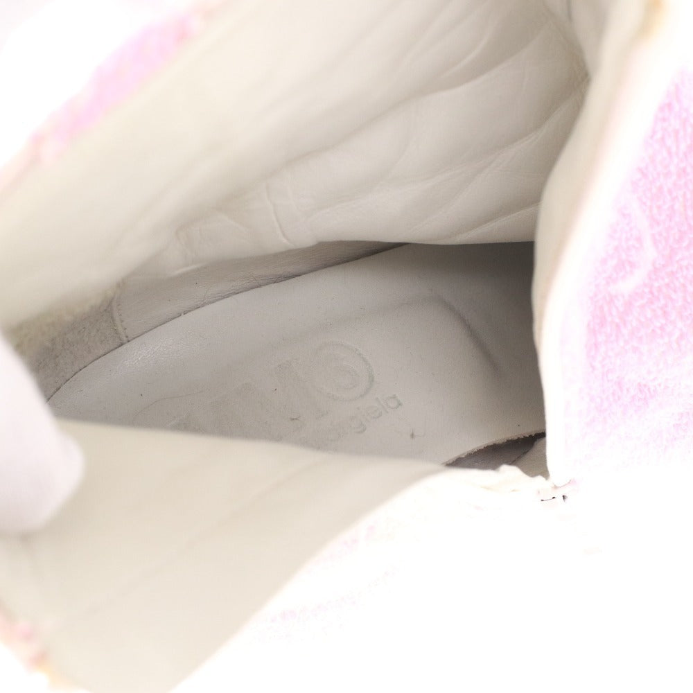 ■ エムエムシックス メゾンマルジェラ ショートブーツ 靴 レディース 36 1/2 （23.5cm相当） ピンク ホワイト