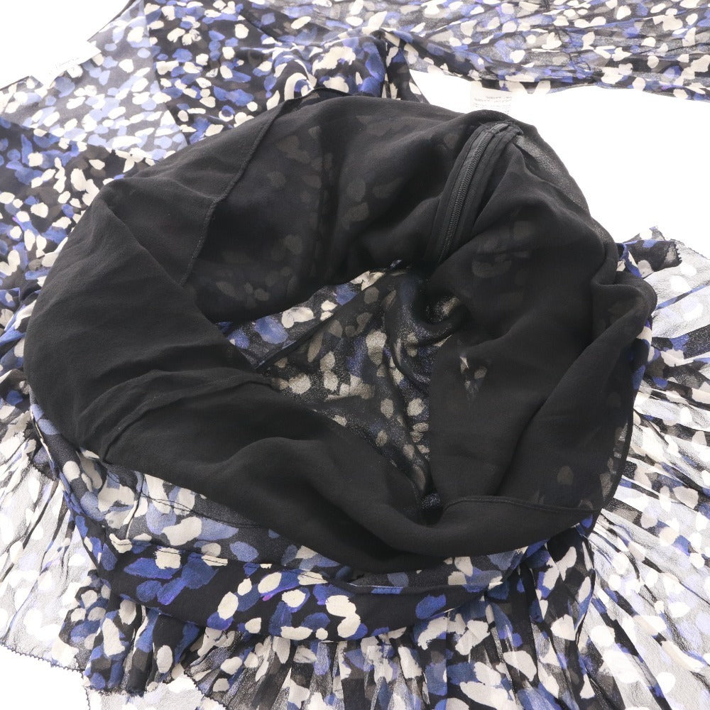 ■ スリーワンフィリップリム ワンピース 長袖 トップス ボトムス 総柄 シルク レディース 2 （M相当）ネイビー ブラック