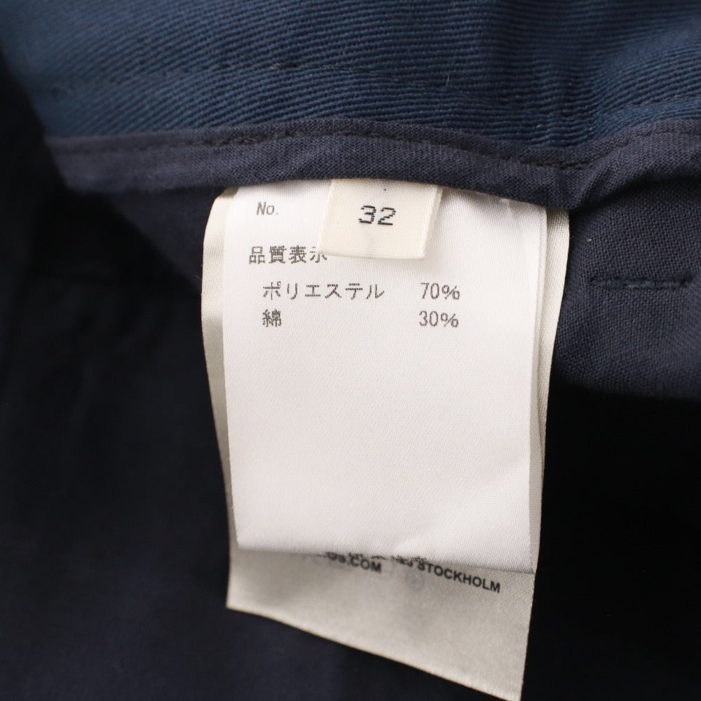 ■ アクネストゥディオズ パンツ ボトムス センタープレス 裾折り返し レディース 32 （XS相当） ネイビー