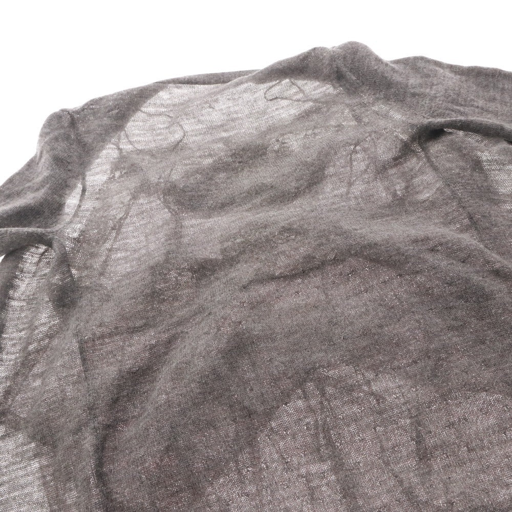 ■ サカイ sacai カーディガン トップス レース Vネック ドッキング レディース 38 グレー パープル